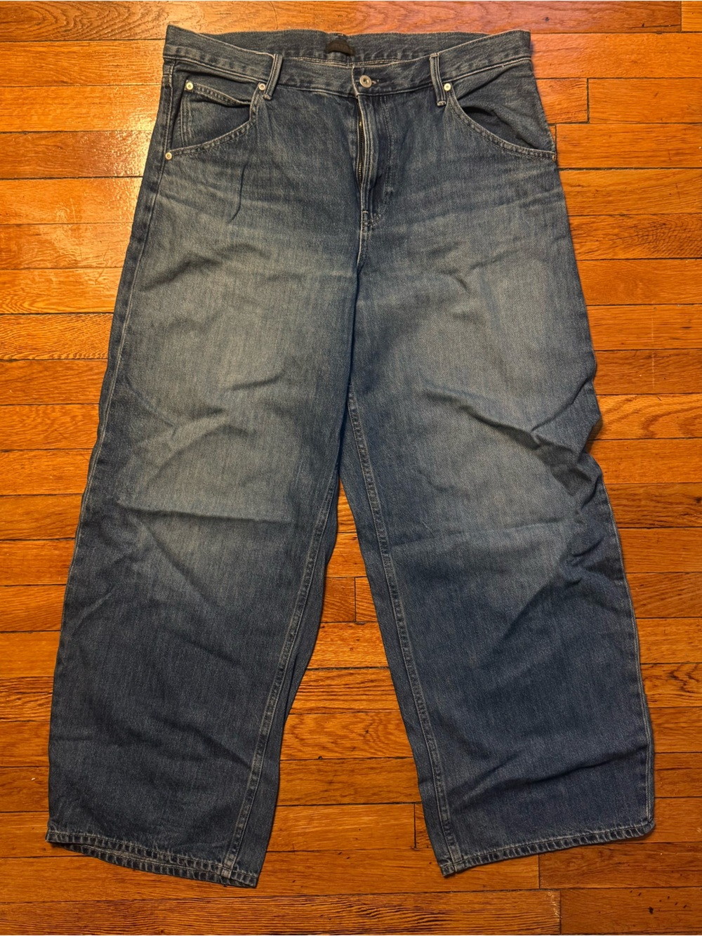 Uniqlo Wide Jeans - Blue Denim